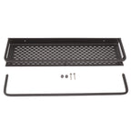 Shower Caddy Grey Shower Organizer Shelf Easy Install Aluminium Alloy Large Capacity Shower Accessory for Bathroom Home 50cm / 19.7in