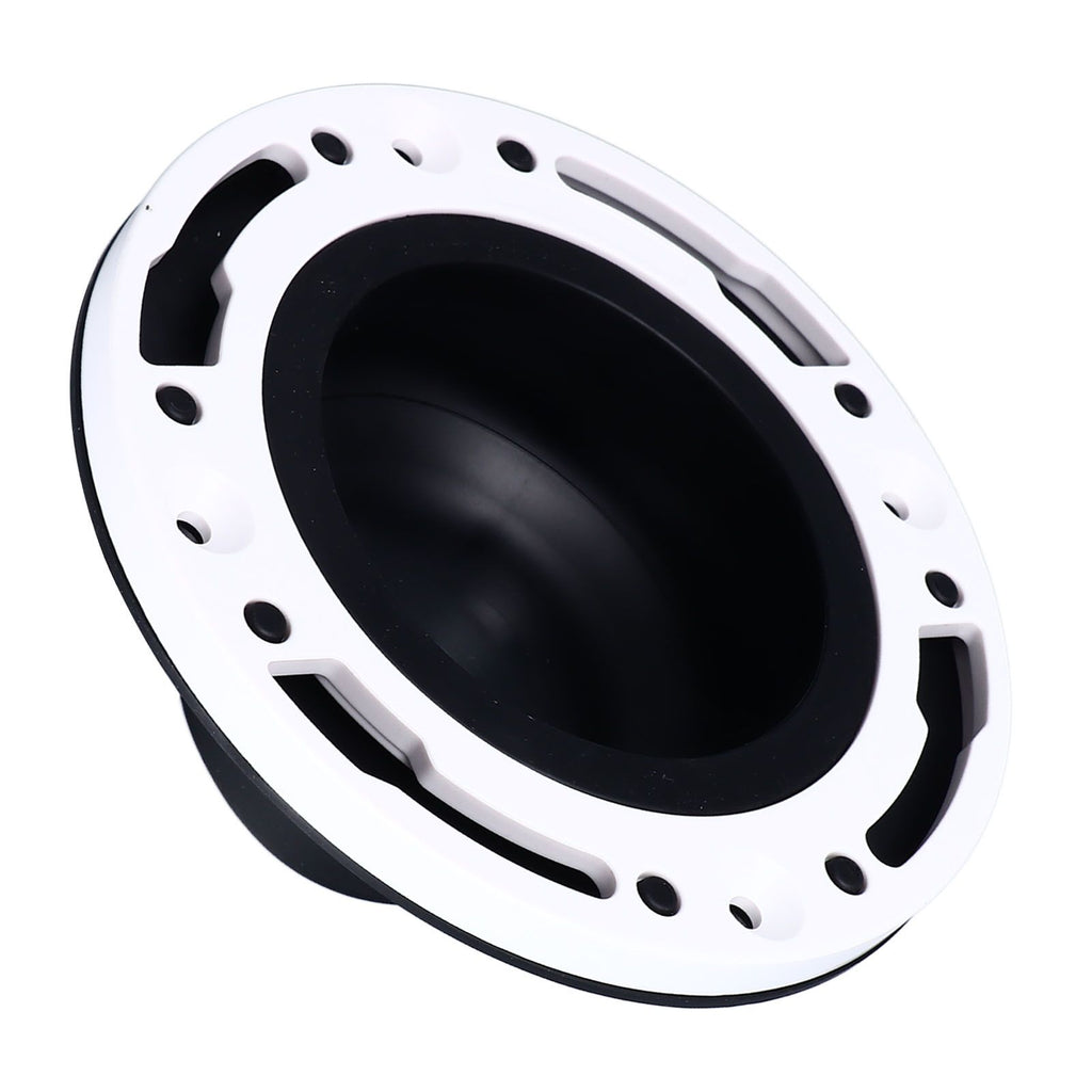 Toilet Flange Repair Kit Black Durable Silicone ABS Easy Installation Toilet Flange Replacement Kit for 4in 5in Pipe