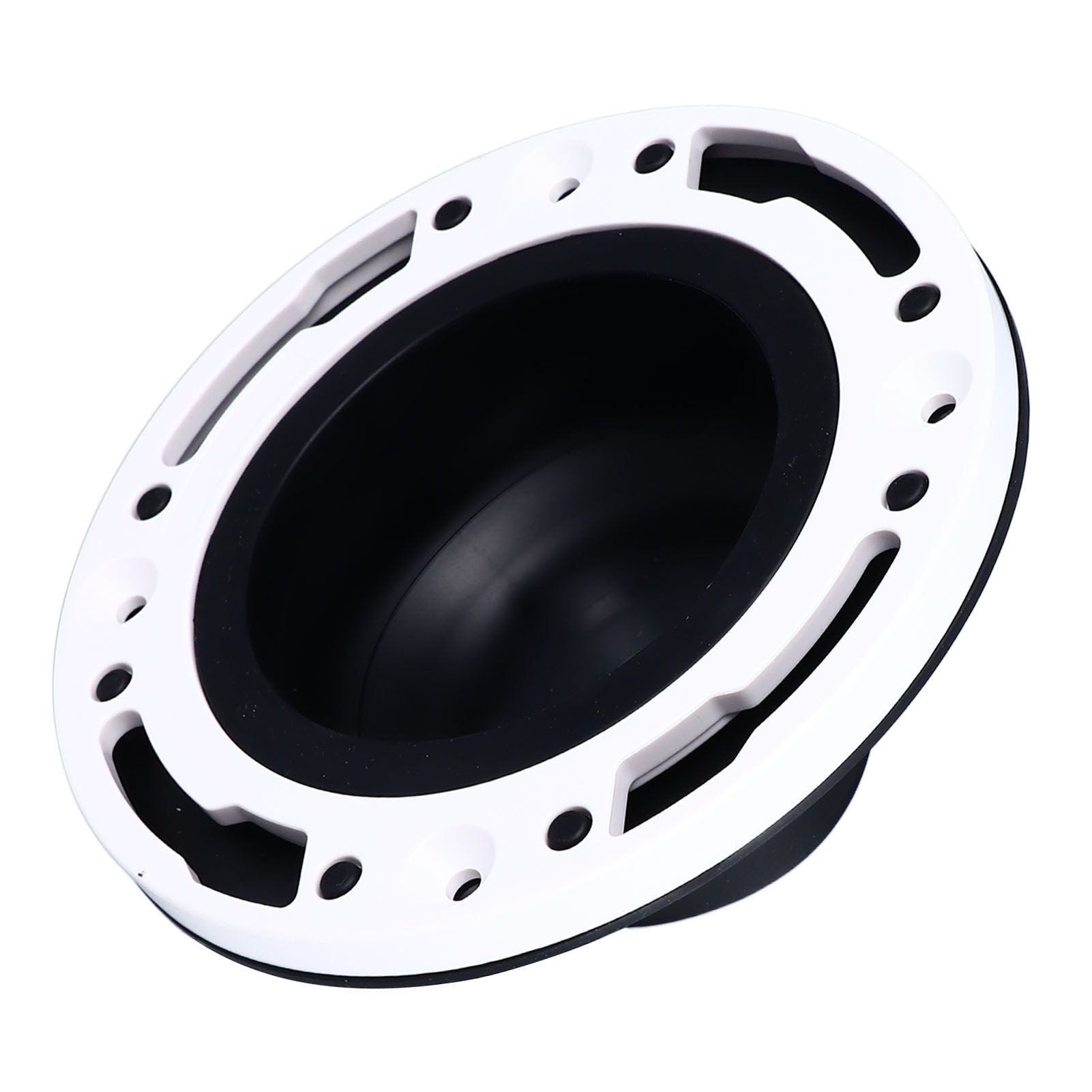 Toilet Flange Repair Kit Black Durable Silicone ABS Easy Installation Toilet Flange Replacement Kit for 4in 5in Pipe