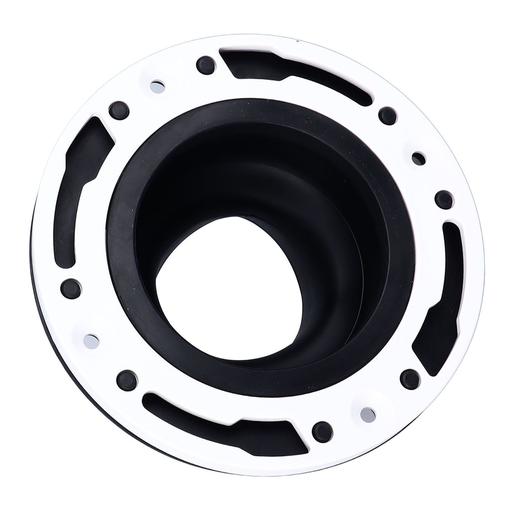 Toilet Flange Repair Kit Black Durable Silicone ABS Easy Installation Toilet Flange Replacement Kit for 4in 5in Pipe
