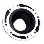 Toilet Flange Repair Kit Black Durable Silicone ABS Easy Installation Toilet Flange Replacement Kit for 4in 5in Pipe