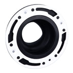Toilet Flange Repair Kit Black Durable Silicone ABS Easy Installation Toilet Flange Replacement Kit for 4in 5in Pipe