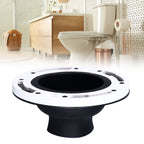 Toilet Flange Repair Kit Black Durable Silicone ABS Easy Installation Toilet Flange Replacement Kit for 4in 5in Pipe