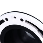 Toilet Flange Repair Kit Black Durable Silicone ABS Easy Installation Toilet Flange Replacement Kit for 4in 5in Pipe