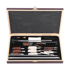 Gun Cleaning Kits Prevent Scratches Easily Storage Electrical Maintenance Cleaning Brush for AutomobileGK06 Aluminum Rod Wooden Box Set 24 Woolly