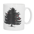 Christmas Trees Pattern Color Changing Mug Heat Induction Cup Ceramic Mug for Home Office