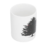 Christmas Trees Pattern Color Changing Mug Heat Induction Cup Ceramic Mug for Home Office