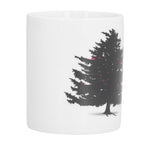 Christmas Trees Pattern Color Changing Mug Heat Induction Cup Ceramic Mug for Home Office