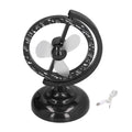 USB Fan Black Mini 90 Degree Free Rotation Strong Wind Cooling Equipment for Home Desk Office Table