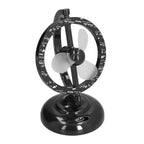 USB Fan Black Mini 90 Degree Free Rotation Strong Wind Cooling Equipment for Home Desk Office Table