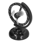 USB Fan Black Mini 90 Degree Free Rotation Strong Wind Cooling Equipment for Home Desk Office Table