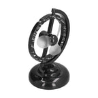 USB Fan Black Mini 90 Degree Free Rotation Strong Wind Cooling Equipment for Home Desk Office Table