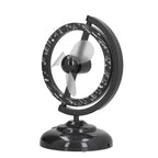 USB Fan Black Mini 90 Degree Free Rotation Strong Wind Cooling Equipment for Home Desk Office Table