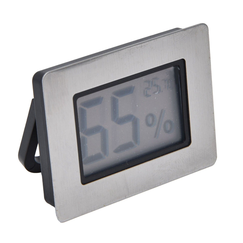 Embedded Design LCD Electronic Thermometer Hygrometer for Cigar Box Guitar Case Wine Cabinet