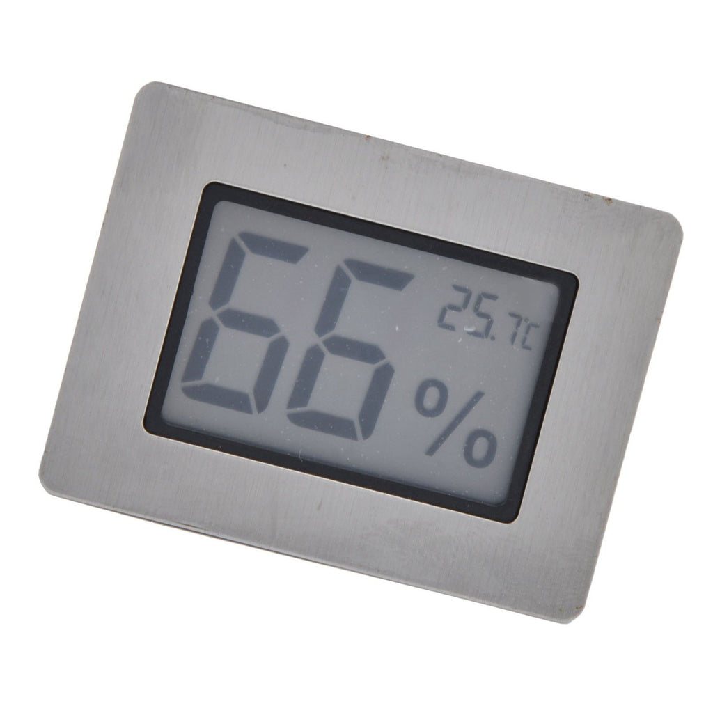 Embedded Design LCD Electronic Thermometer Hygrometer for Cigar Box Guitar Case Wine Cabinet