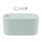 Wipe Warmer Wet Wipe Dispenser USB Powered Constant Temperature Large Capacity with Display Wipe Heater for Infants Green