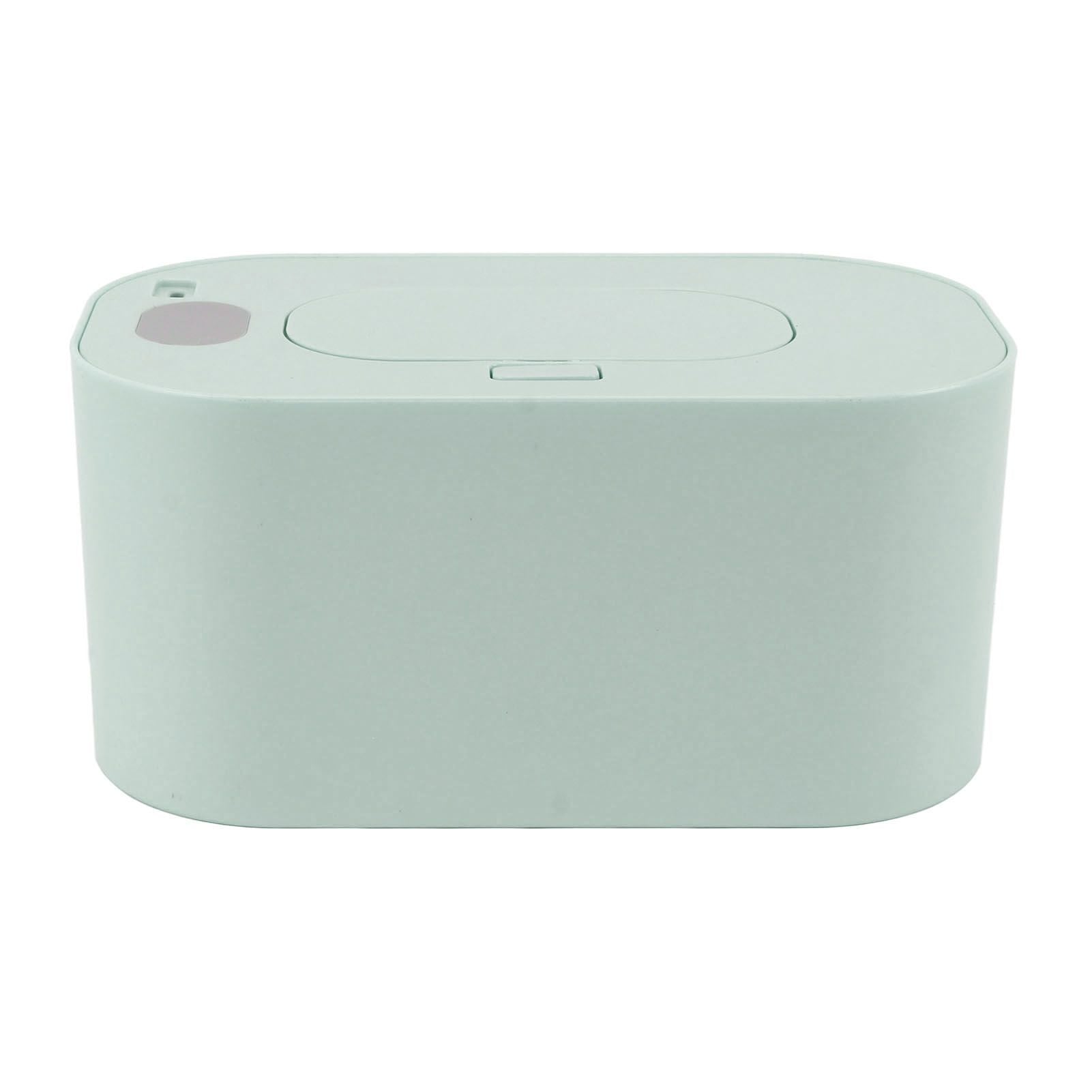 Wipe Warmer Wet Wipe Dispenser USB Powered Constant Temperature Large Capacity with Display Wipe Heater for Infants Green