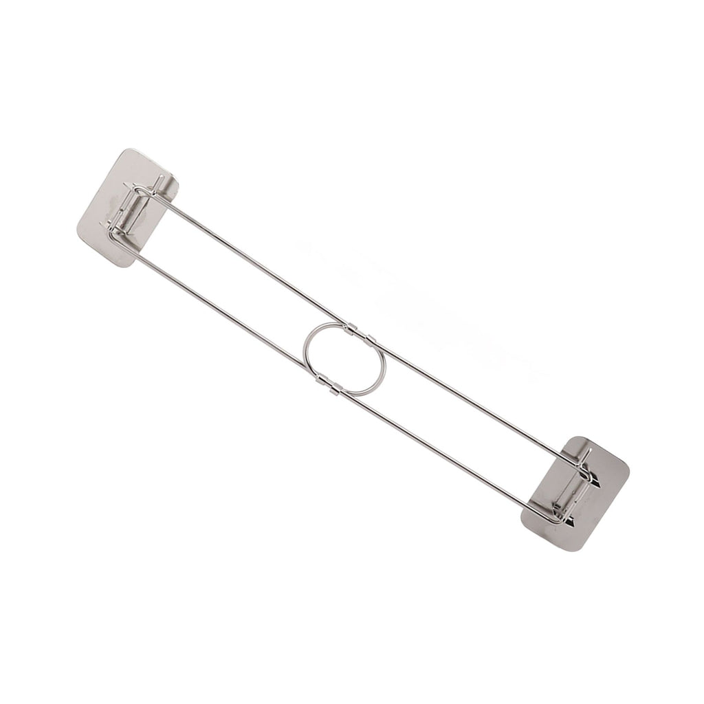 RV Corner Storage Bar Stainless Steel Adjustable Steel Rod with Hook for Securing