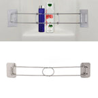 RV Corner Storage Bar Stainless Steel Adjustable Steel Rod with Hook for Securing