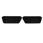 2Pcs Refrigerator Water Drip Tray Catcher Trapezoidal Silicone Refrigerator Drip Tray Catcher for GE for Samsung Black
