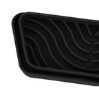 2Pcs Refrigerator Water Drip Tray Catcher Trapezoidal Silicone Refrigerator Drip Tray Catcher for GE for Samsung Black