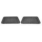 2Pcs Refrigerator Water Drip Tray Catcher Trapezoidal Silicone Refrigerator Drip Tray Catcher for GE for Samsung Grey