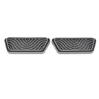 2Pcs Refrigerator Water Drip Tray Catcher Trapezoidal Silicone Refrigerator Drip Tray Catcher for GE for Samsung Grey