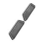 2Pcs Refrigerator Water Drip Tray Catcher Trapezoidal Silicone Refrigerator Drip Tray Catcher for GE for Samsung Grey