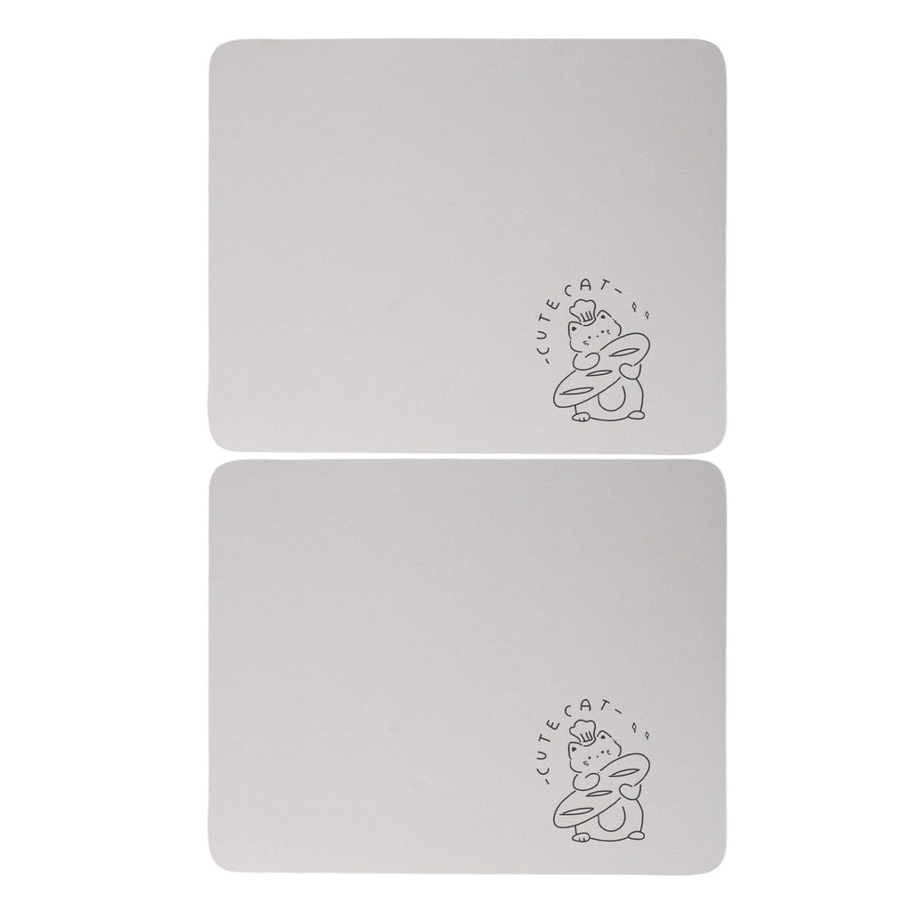 2PCS Coffee Bar Mat Multifunctional Prevent Slip Waterproof Shockproof Absorbent Dish Drying Mat for Kitchen Counter 30x40cm / 11.8x15.7in