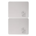 2PCS Coffee Bar Mat Multifunctional Prevent Slip Waterproof Shockproof Absorbent Dish Drying Mat for Kitchen Counter 30x40cm / 11.8x15.7in