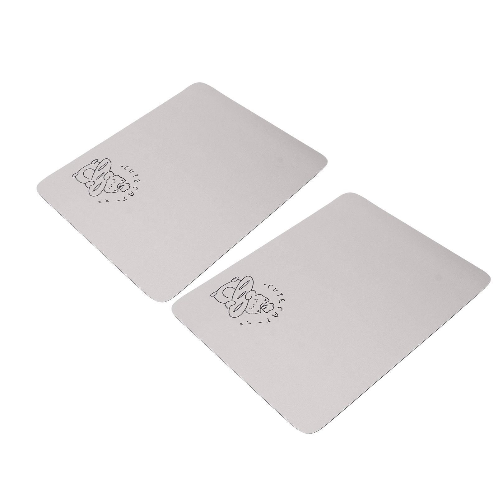 2PCS Coffee Bar Mat Multifunctional Prevent Slip Waterproof Shockproof Absorbent Dish Drying Mat for Kitchen Counter 30x40cm / 11.8x15.7in
