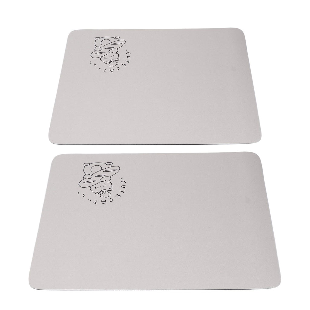 2PCS Coffee Bar Mat Multifunctional Prevent Slip Waterproof Shockproof Absorbent Dish Drying Mat for Kitchen Counter 30x40cm / 11.8x15.7in
