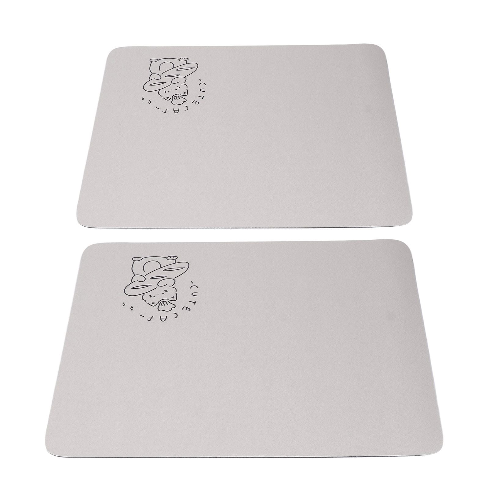 2PCS Coffee Bar Mat Multifunctional Prevent Slip Waterproof Shockproof Absorbent Dish Drying Mat for Kitchen Counter 30x40cm / 11.8x15.7in