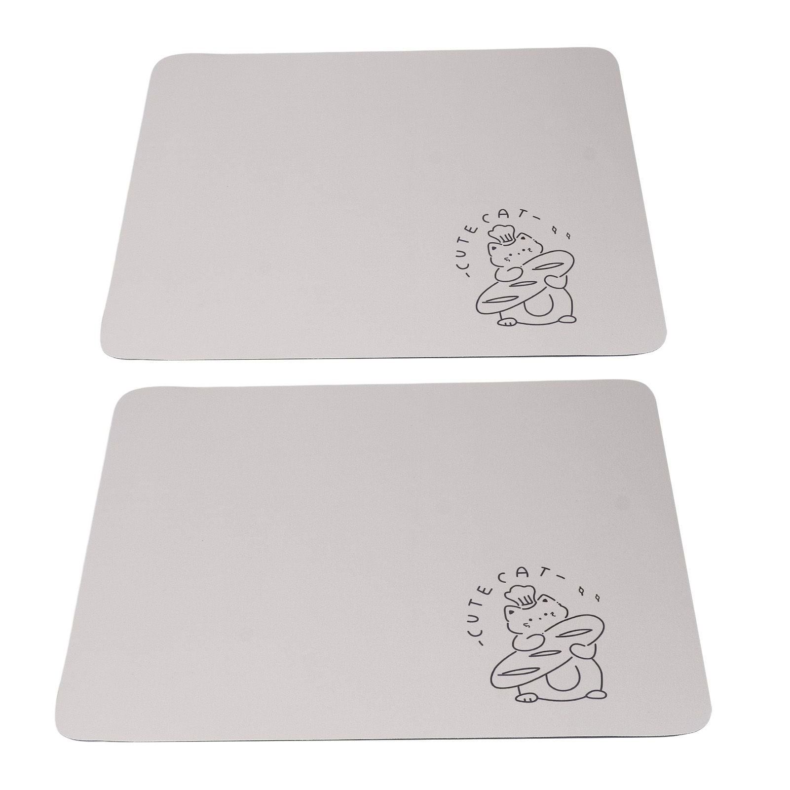 2PCS Coffee Bar Mat Multifunctional Prevent Slip Waterproof Shockproof Absorbent Dish Drying Mat for Kitchen Counter 30x40cm / 11.8x15.7in