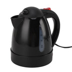 Electric Kettle 150W 1L Black Road Hot Water Boiler Stainless Steel Liner Auto Shut Off Tea Kettle Car Cigarette Plug 12V for Sedans SUVs