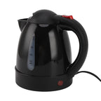 Electric Kettle 150W 1L Black Road Hot Water Boiler Stainless Steel Liner Auto Shut Off Tea Kettle Car Cigarette Plug 12V for Sedans SUVs