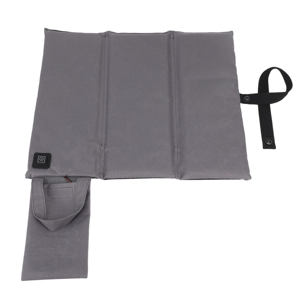 Heated Chair Cushion 3 Temperature Adjustable USB Warm Chair Pad Portable Foldable Heated Cushion for Office Fishing Stadium