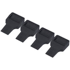 4Pcs Wheel Stoppers U Shaped Wheels Caster Cups Accessory for Sofas Beds Chairs Furnitures Black