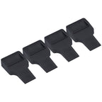 4Pcs Wheel Stoppers U Shaped Wheels Caster Cups Accessory for Sofas Beds Chairs Furnitures Black