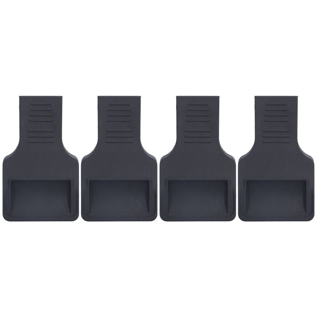 4Pcs Wheel Stoppers U Shaped Wheels Caster Cups Accessory for Sofas Beds Chairs Furnitures Black