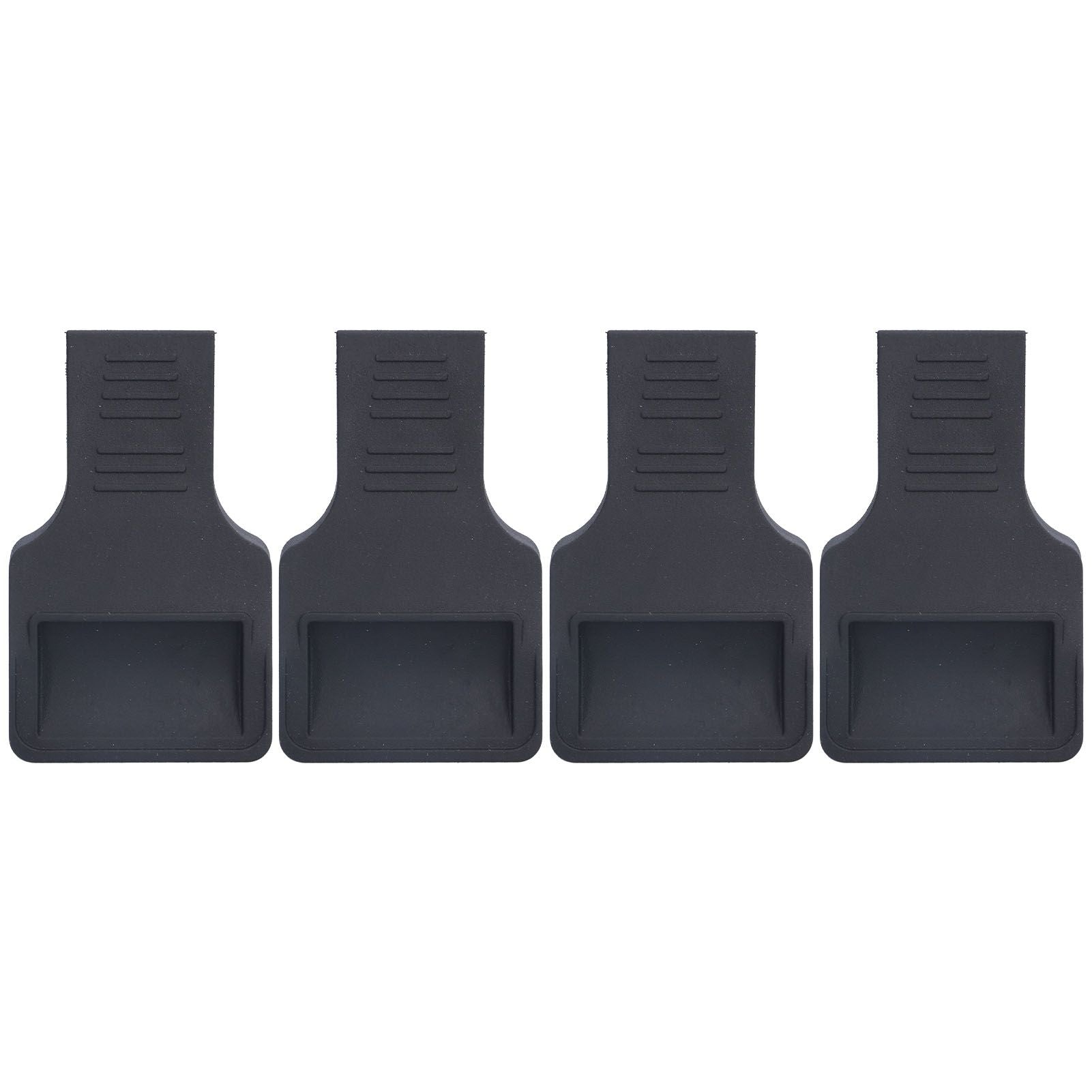 4Pcs Wheel Stoppers U Shaped Wheels Caster Cups Accessory for Sofas Beds Chairs Furnitures Black