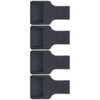 4Pcs Wheel Stoppers U Shaped Wheels Caster Cups Accessory for Sofas Beds Chairs Furnitures Black