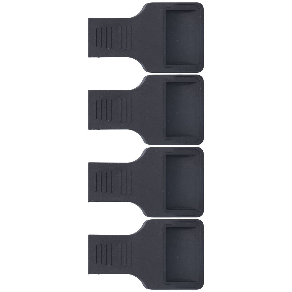 4Pcs Wheel Stoppers U Shaped Wheels Caster Cups Accessory for Sofas Beds Chairs Furnitures Black