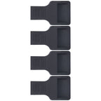 4Pcs Wheel Stoppers U Shaped Wheels Caster Cups Accessory for Sofas Beds Chairs Furnitures Black