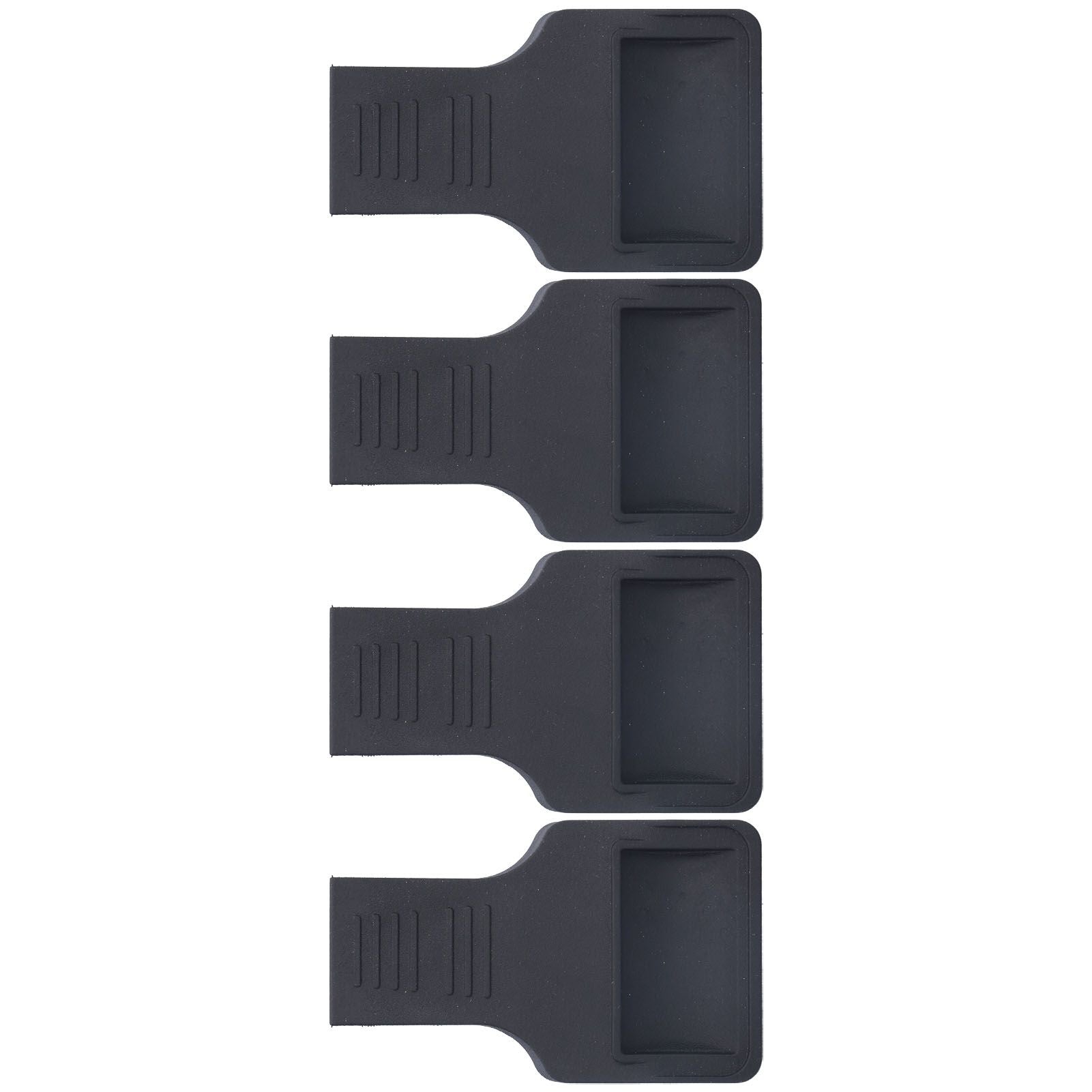 4Pcs Wheel Stoppers U Shaped Wheels Caster Cups Accessory for Sofas Beds Chairs Furnitures Black