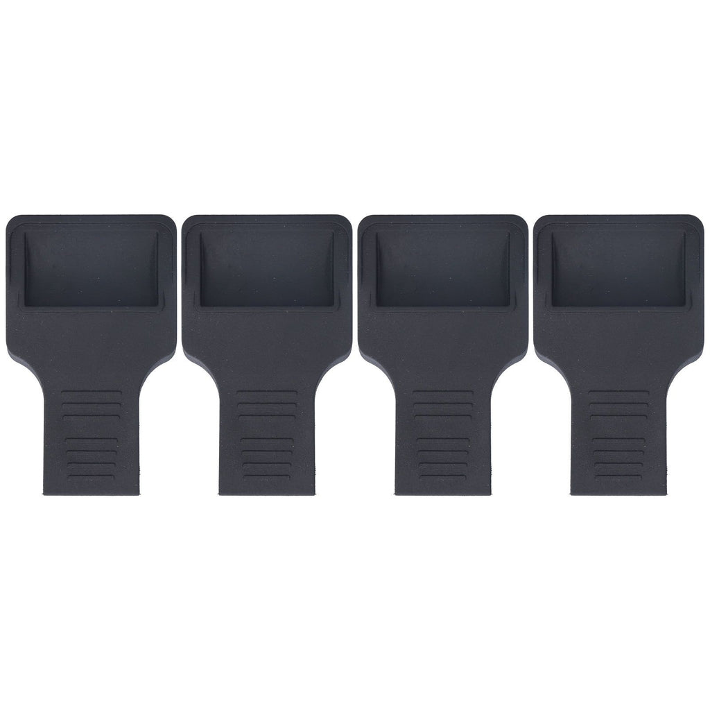 4Pcs Wheel Stoppers U Shaped Wheels Caster Cups Accessory for Sofas Beds Chairs Furnitures Black