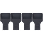 4Pcs Wheel Stoppers U Shaped Wheels Caster Cups Accessory for Sofas Beds Chairs Furnitures Black