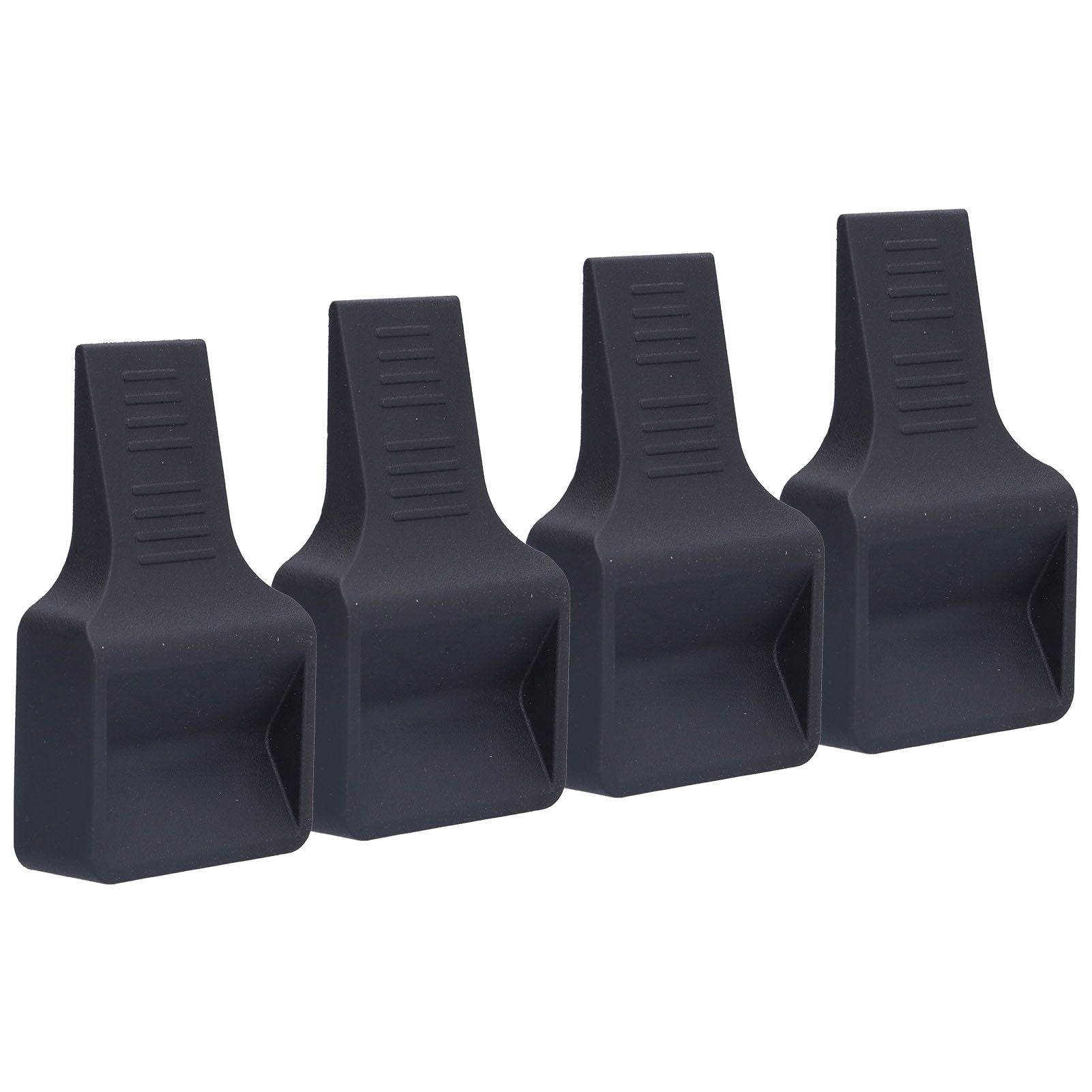 4Pcs Casters Stoppers V Shape Anti Sliding Furniture Wheel Cups for Sofas Beds Chairs Cabinets Black
