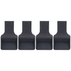 4Pcs Casters Stoppers V Shape Anti Sliding Furniture Wheel Cups for Sofas Beds Chairs Cabinets Black