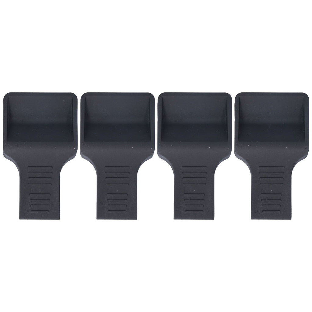 4Pcs Casters Stoppers V Shape Anti Sliding Furniture Wheel Cups for Sofas Beds Chairs Cabinets Black